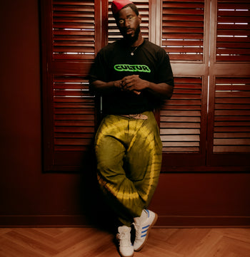 CULTUR FAMILY Puff T-Shirt — Black / Green
