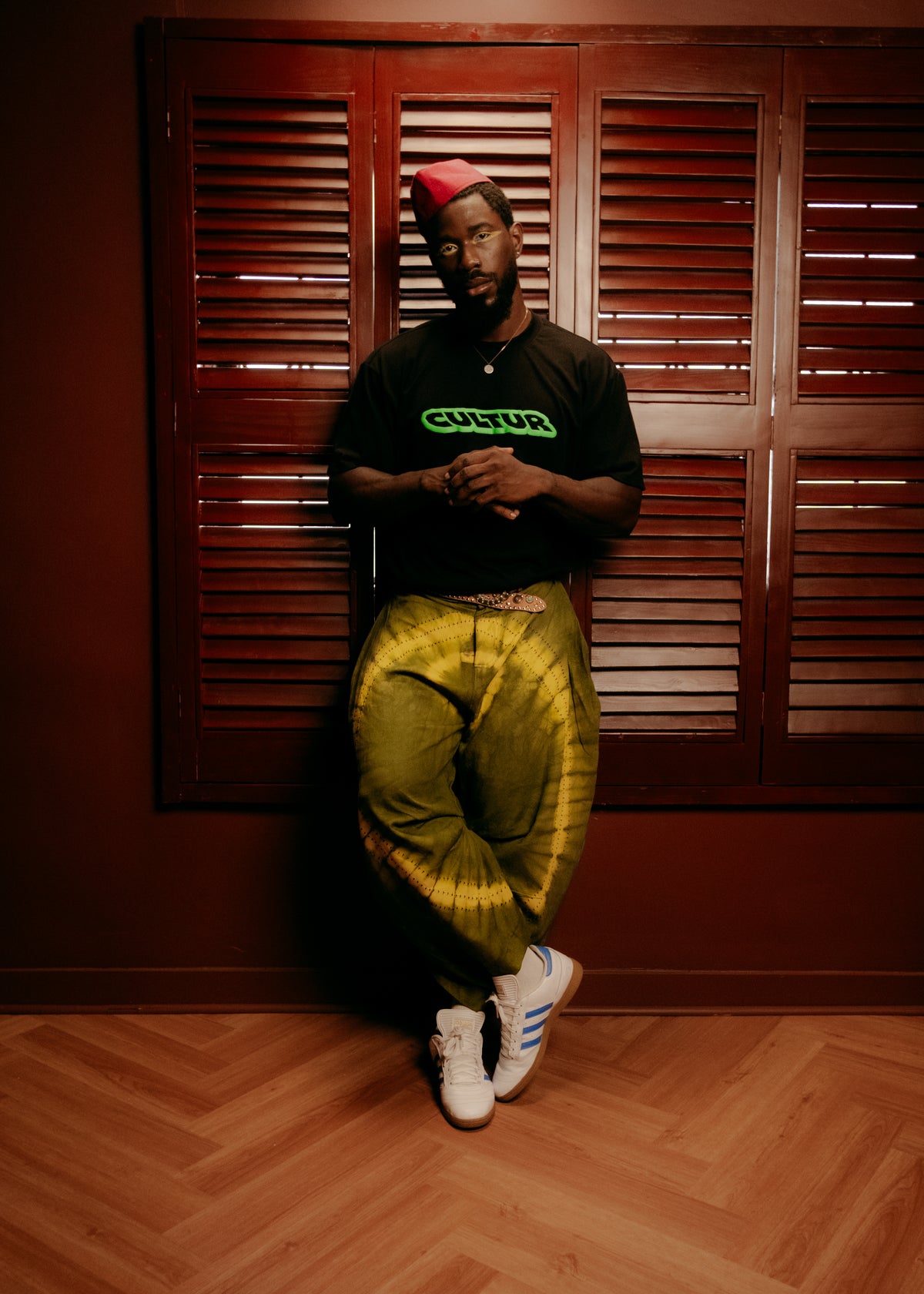 CULTUR FAMILY Puff T-Shirt — Black / Green
