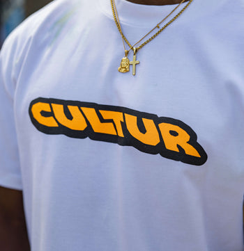 CULTUR FAMILY T-Shirt — White / Yellow