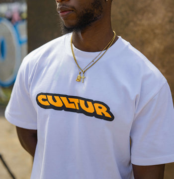 CULTUR FAMILY T-Shirt — White / Yellow