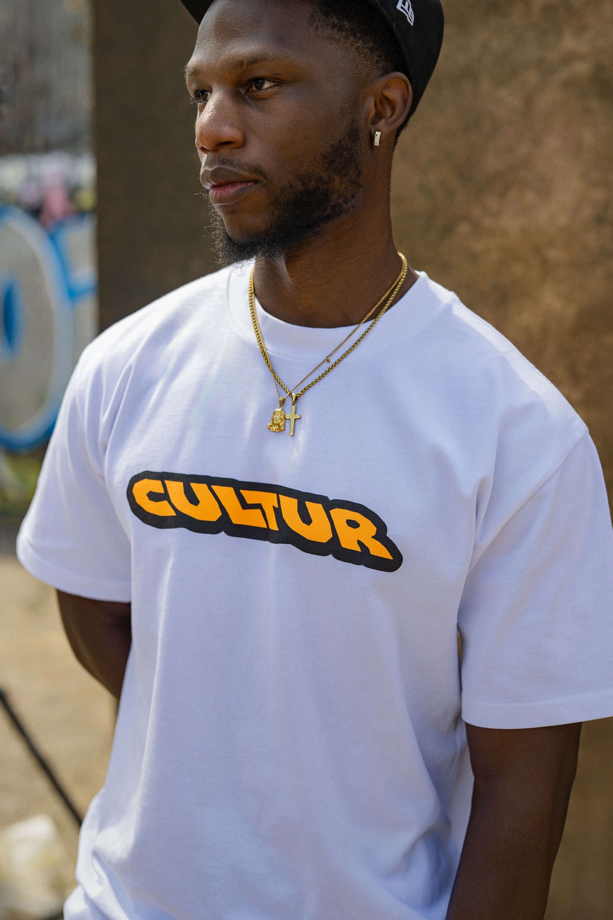CULTUR FAMILY T-Shirt — White / Yellow