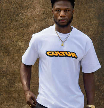 CULTUR FAMILY T-Shirt — White / Yellow