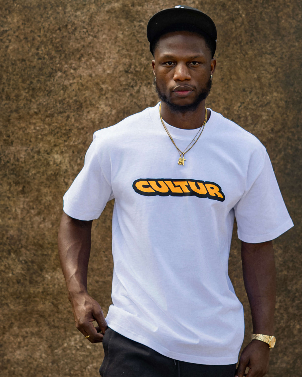 CULTUR FAMILY T-Shirt — White / Yellow