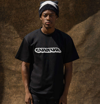 CULTUR FAMILY Puff T-Shirt — Black / White