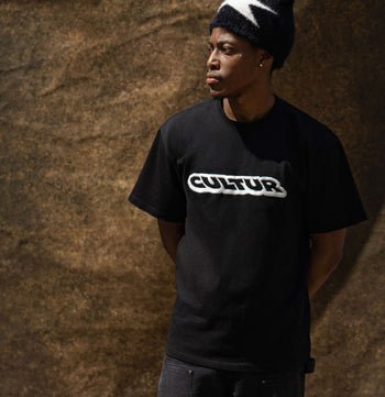 CULTUR FAMILY Puff T-Shirt — Black / Green