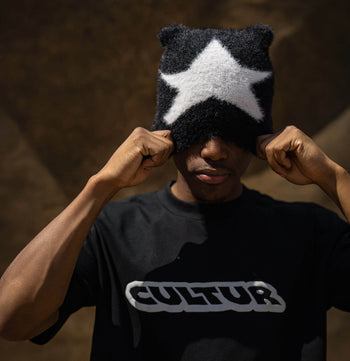 CULTUR FAMILY Puff T-Shirt — Black / Green