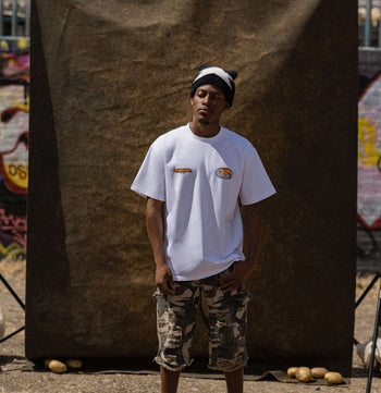 CULTUR Globe Graphic T-Shirt — White