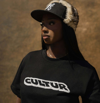 CULTUR FAMILY Puff T-Shirt — Black / Green