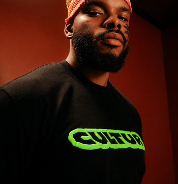 CULTUR FAMILY Puff T-Shirt — Black / Green
