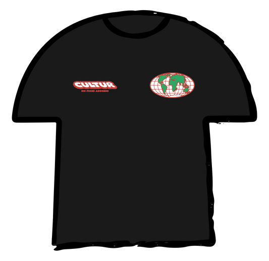 GLOBE TEE BLACK